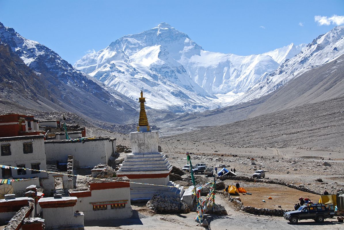 03 Mount Everest North Face and Rongbuk Monastery Morning